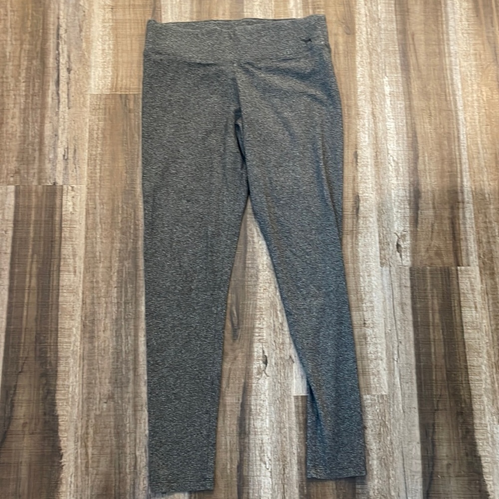 PINK HEATHER GREY YOGA PANTS